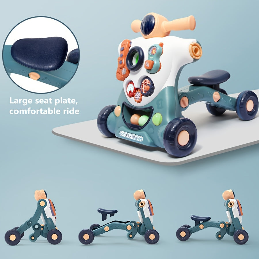 3 In 1 Baby Stroller Music Toy Learning Walker for 0 to 36 Months Educational Gift