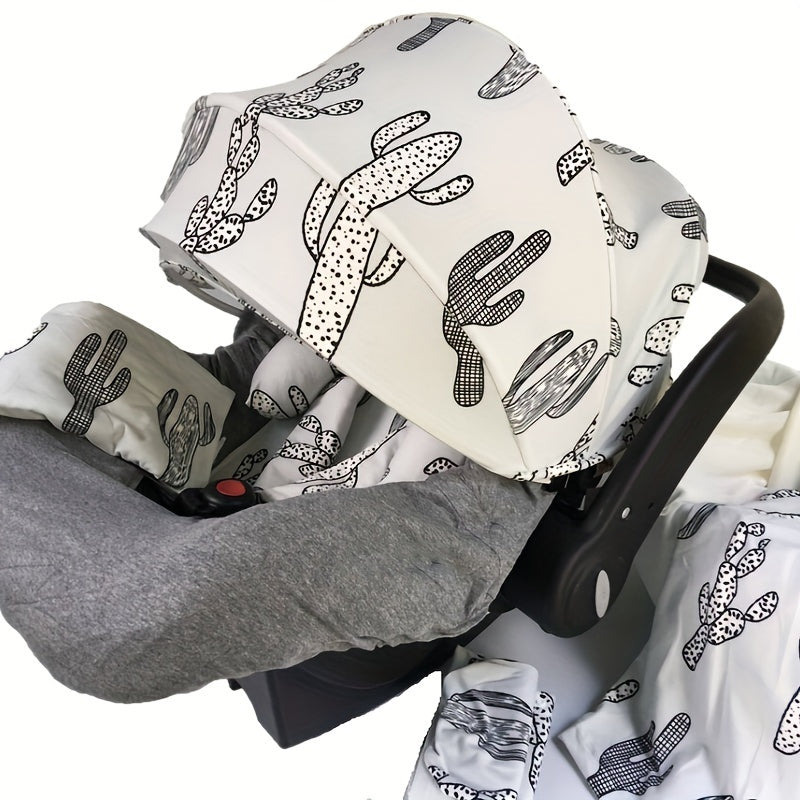 9 Piece Soft Breathable Cartoon Car Seat Cover Set with Multi-Purpose Accessories