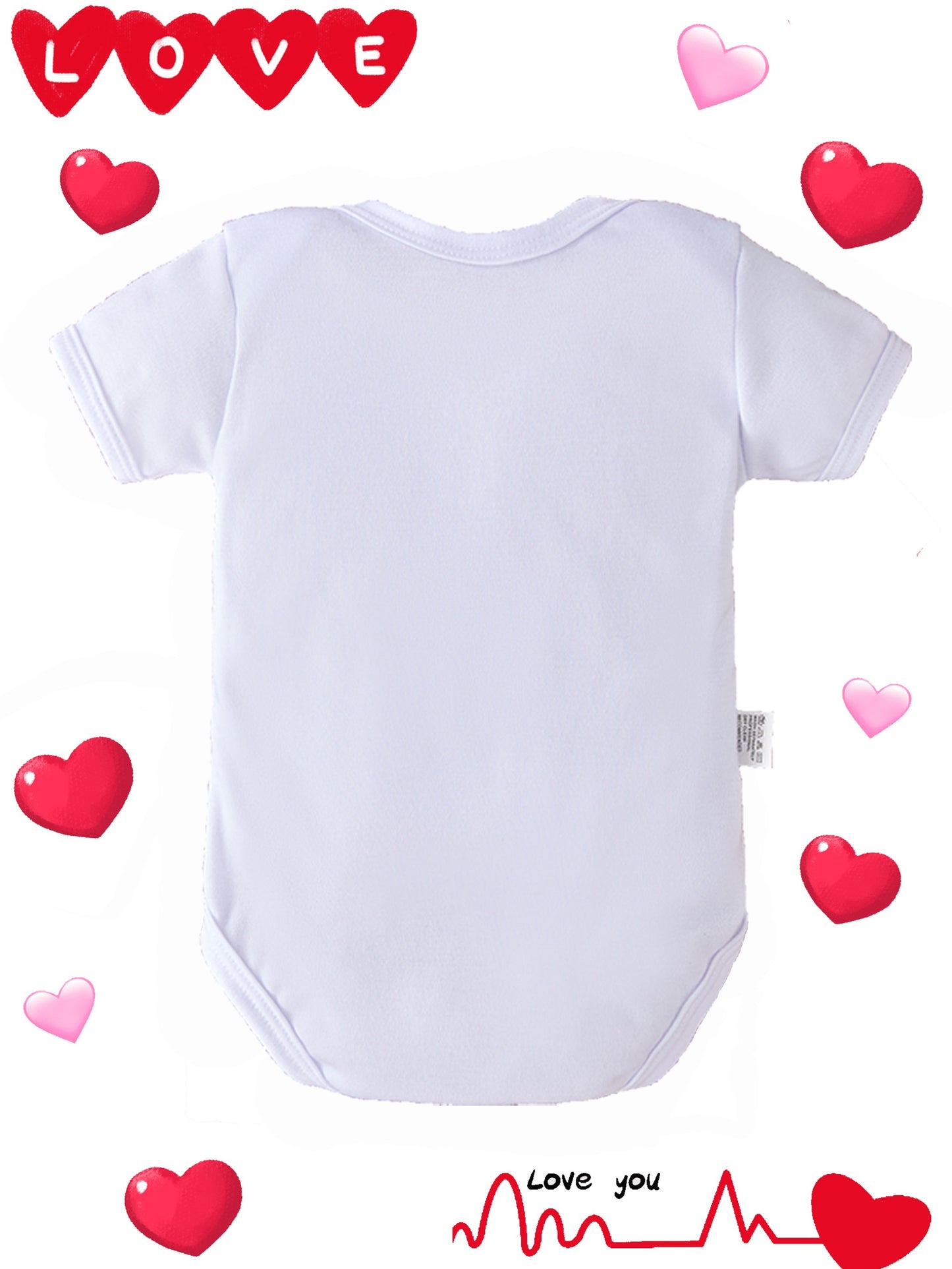 Mommy's Little Love Bug Caterpillar Print Onesie Soft Polyester Perfect For Newborns