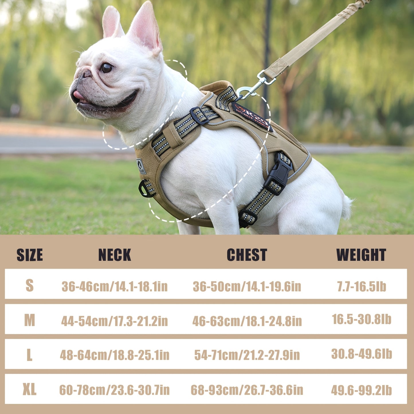 Tactical Dog Harness for Medium & Large Dogs Heavy Duty No Pull Dog Harness with Handle And Poop Bag Holder Pocket Adjustable Reflective German Shepherd Big Size Dog Vest for Training, Walking, Hiking