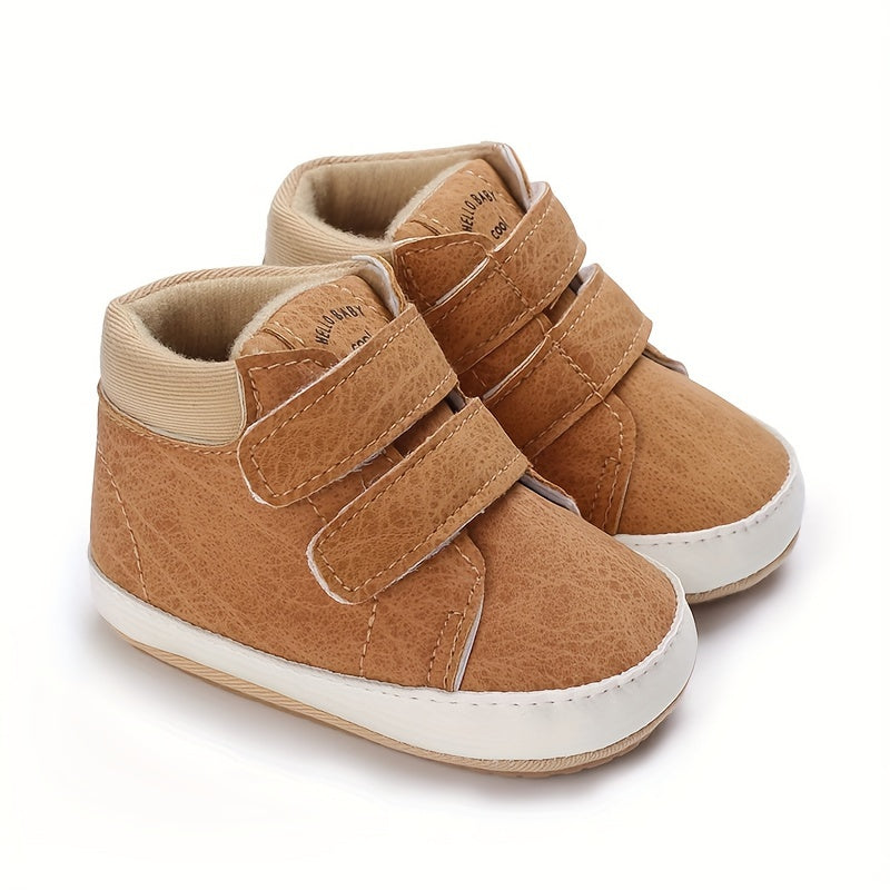 Four Seasons Girls Casual Walking Shoes for Toddlers Adjustable Slip-On Black Sneakers