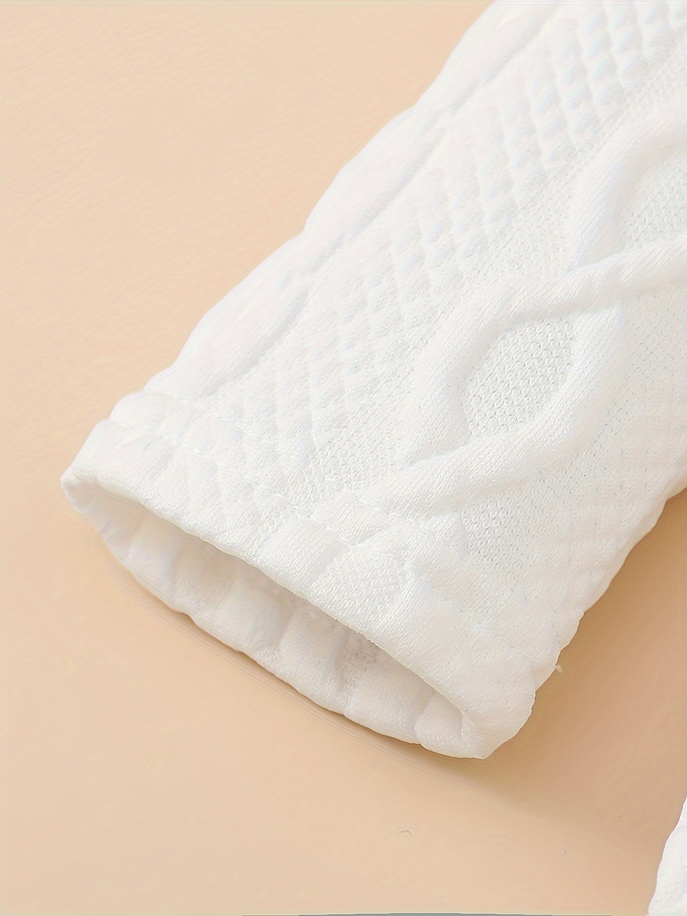 MinKidFashion Cozy Girls' Hooded Long Sleeve Romper and Pants Set - Cable Knit Pattern, Polyester/Spandex Blend, Machine Washable for Fall/Winter, Perfect for Outdoor