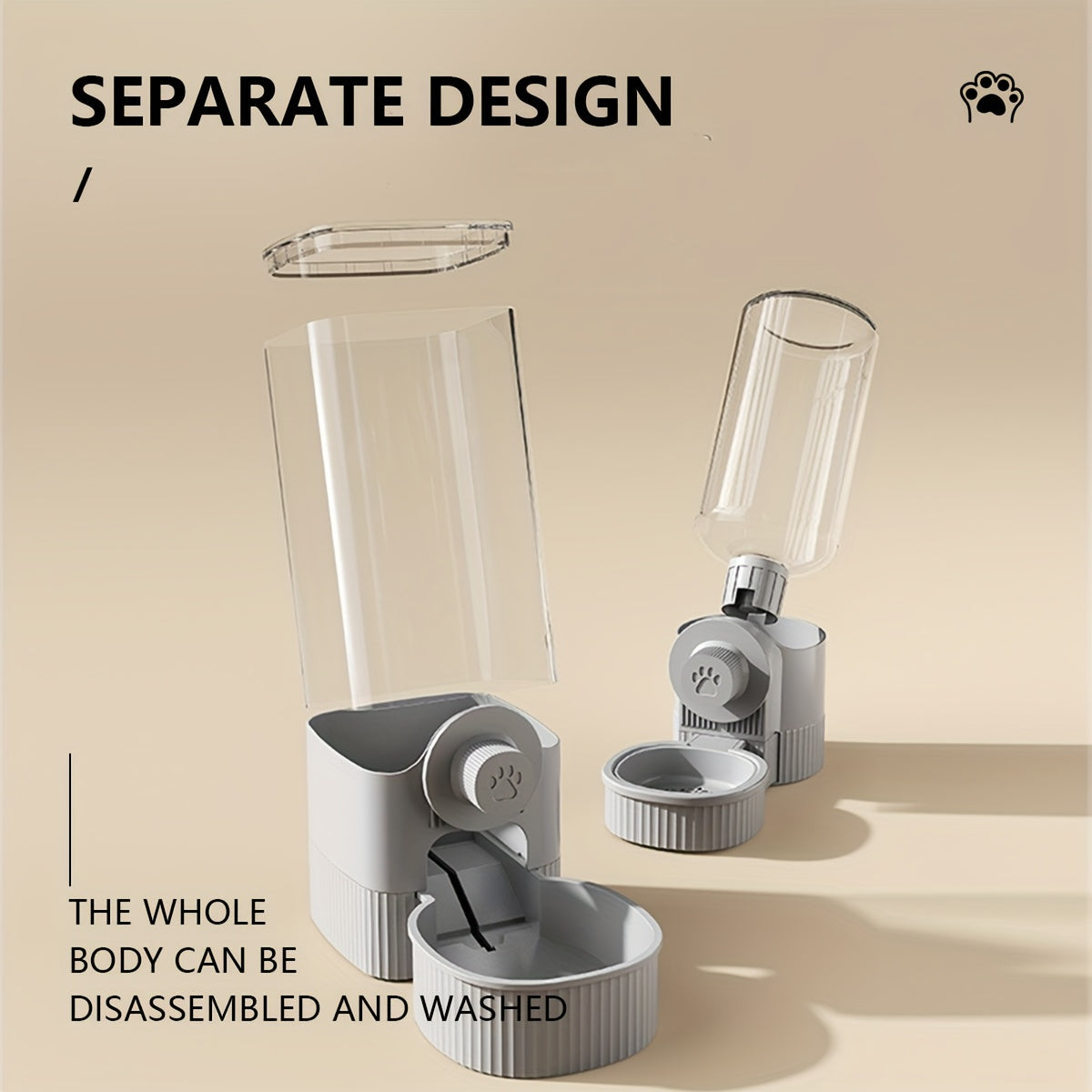 Automatic Hanging Pet Water and Food Dispenser for Cats Dogs and Rabbits Easy Installation