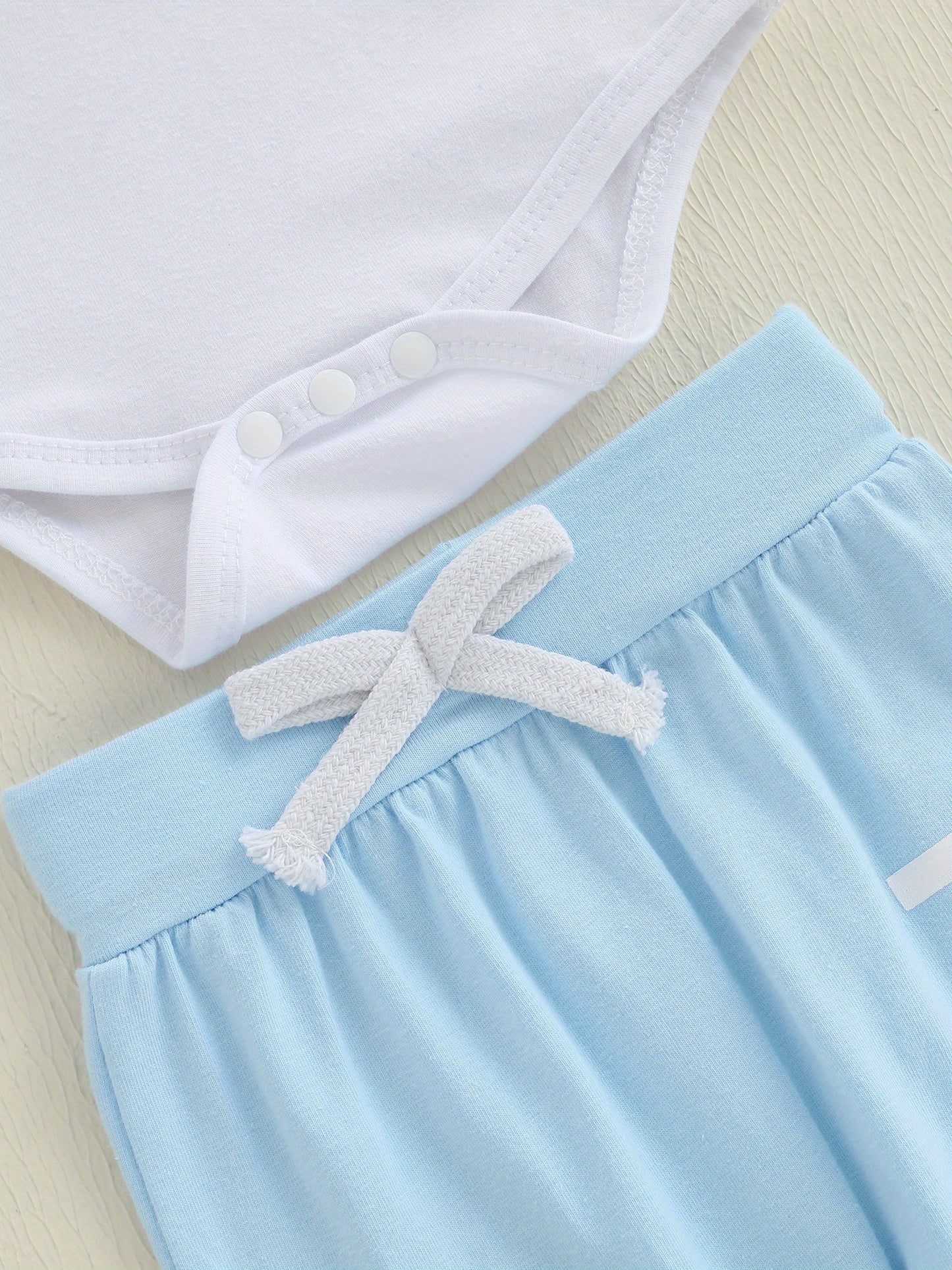 3pcs Newborn Baby Summer Outfit Dinosaur Elephant Romper Long Pants Hat Set