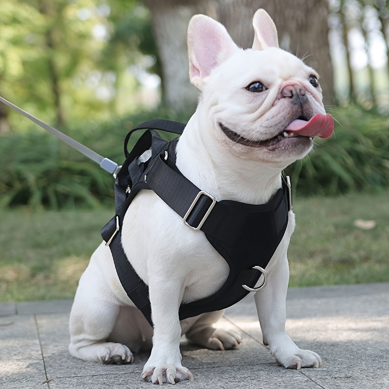 Outdoor Tactical Dog Harness Vest and Leash for Medium Large Dogs Nylon Training Gear