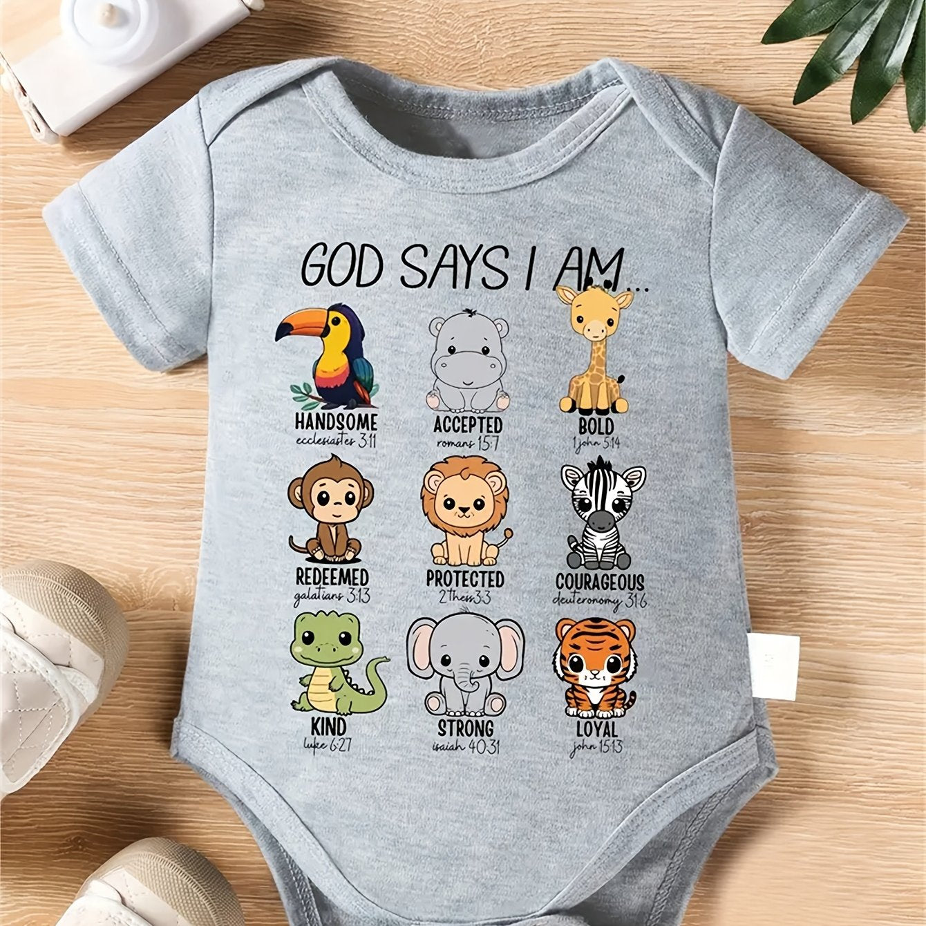 Milkyship Youngsters Unisex Cute Cartoon Animal Print Romper for Summer Play