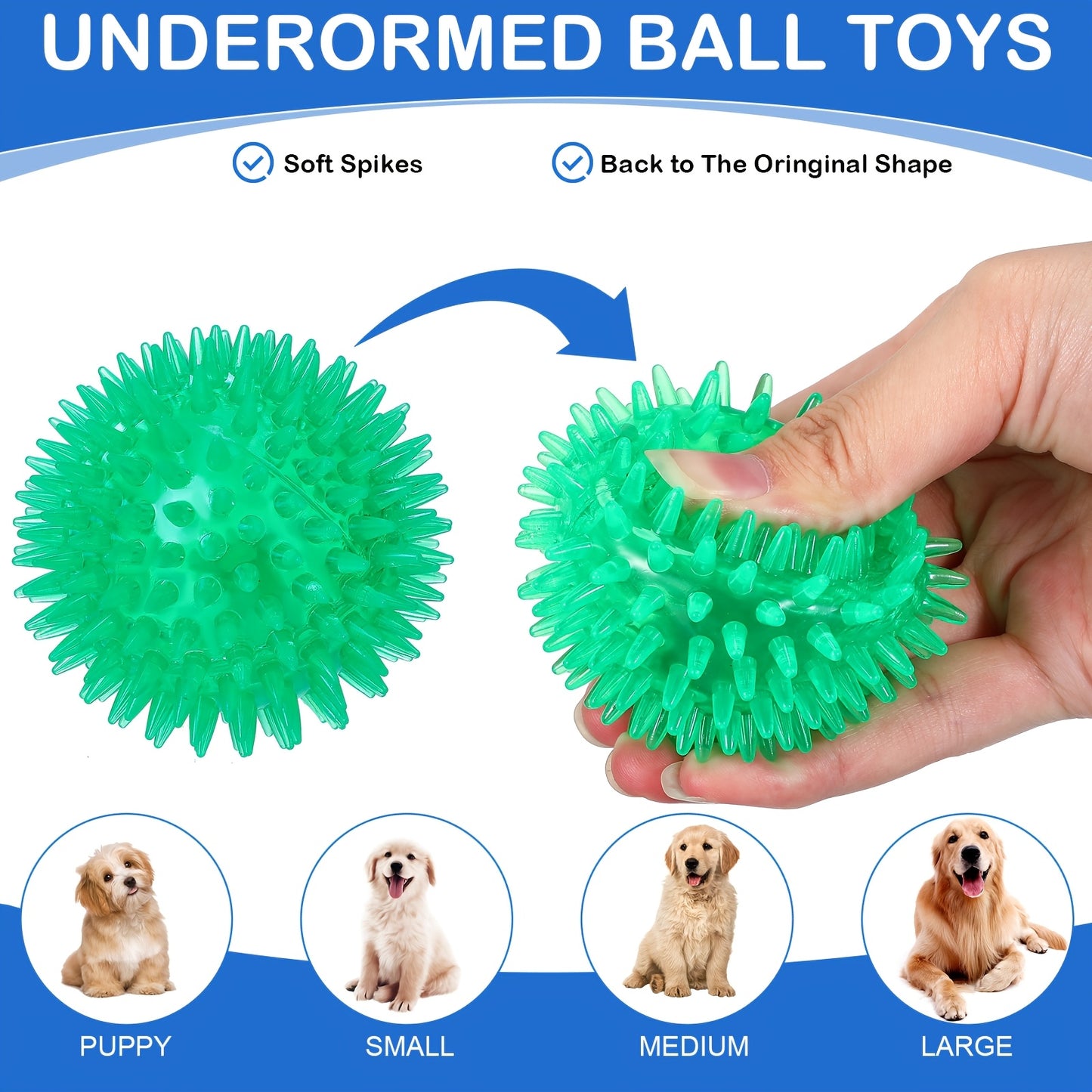 36 Piece Squeaky Dog Balls Interactive Chew Toys for Small Dogs Perfect for Puppy Lovers