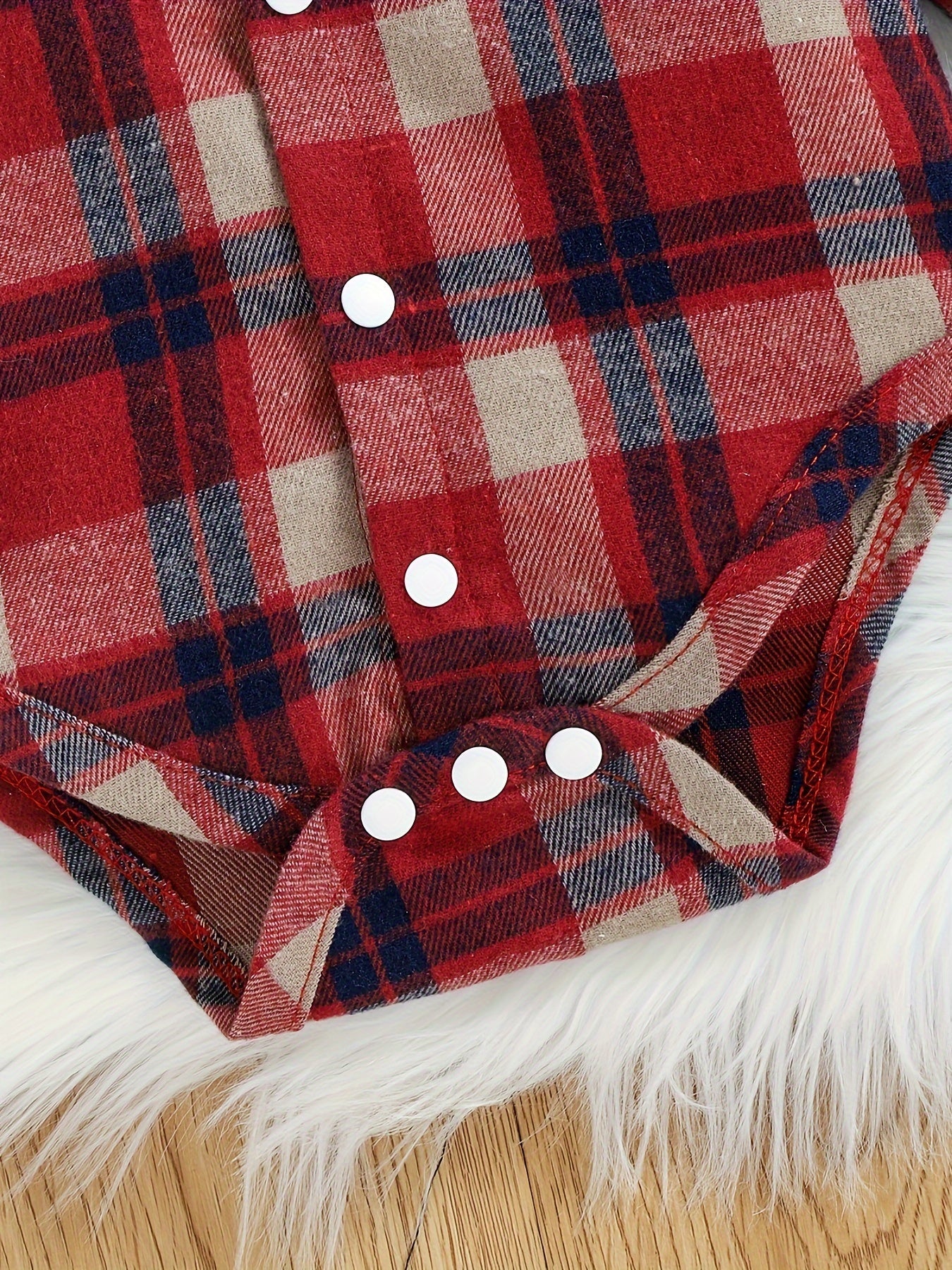 Baby Boy Clothes Infant Outfits Long Sleeve Plaid Bodysuit Romper + Jeans Overalls Jumpsuit Pants Sets 0-18 Months