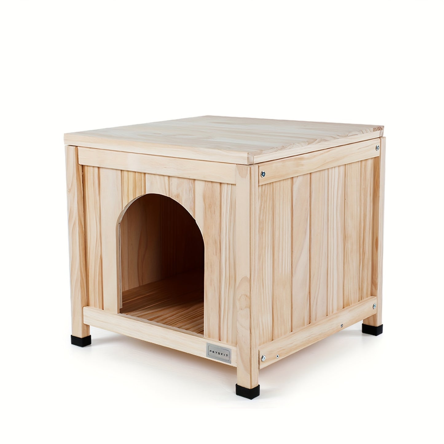 Wooden Indoor Dog House for Small Dogs and Cats Stylish Pet Furniture