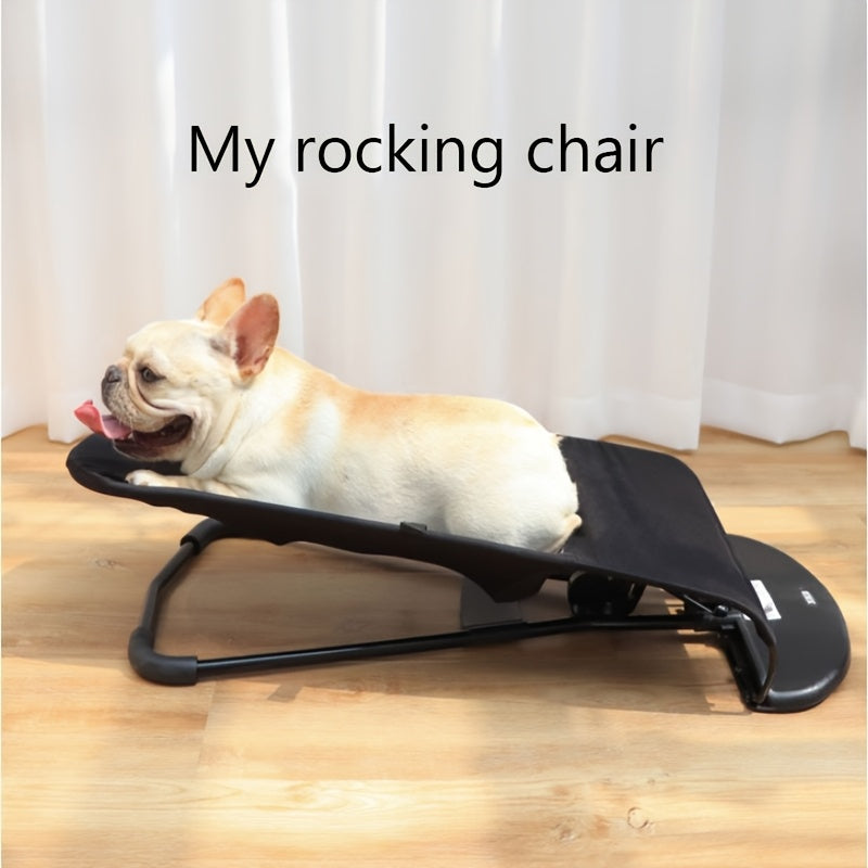 Thickened Foldable Rocking Pet Bed for Small and Medium Dogs with Breathable Mesh Design
