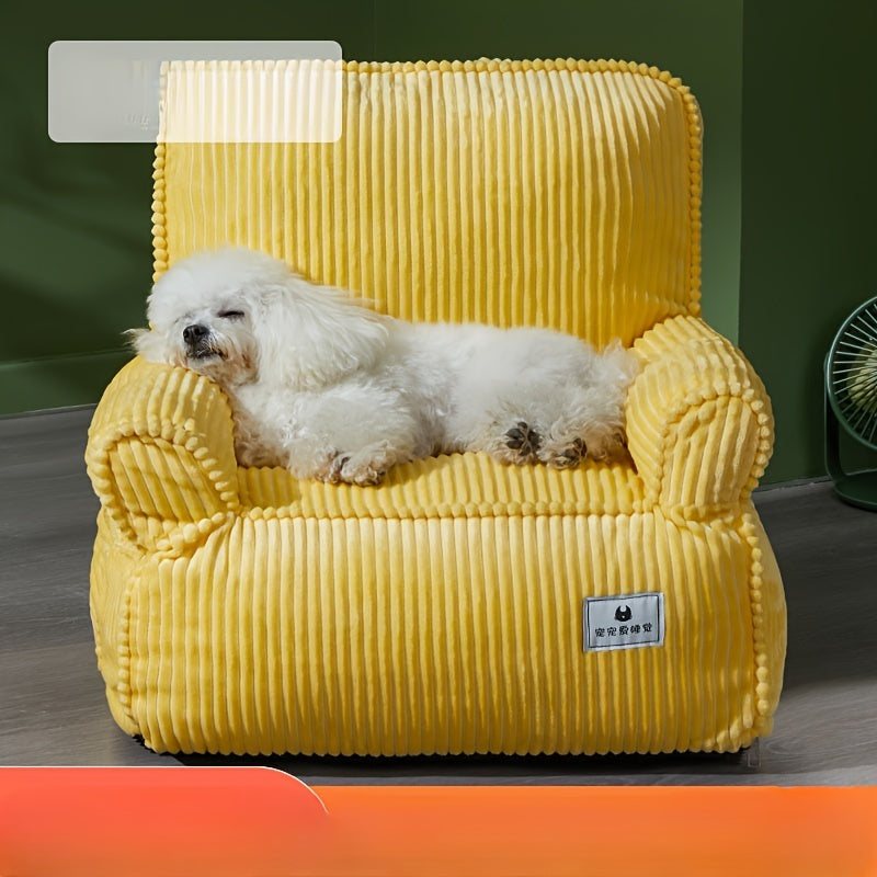 Thickened Soft Cotton Dog Nest Comfy Cushion Bed for All Seasons Indoor Use