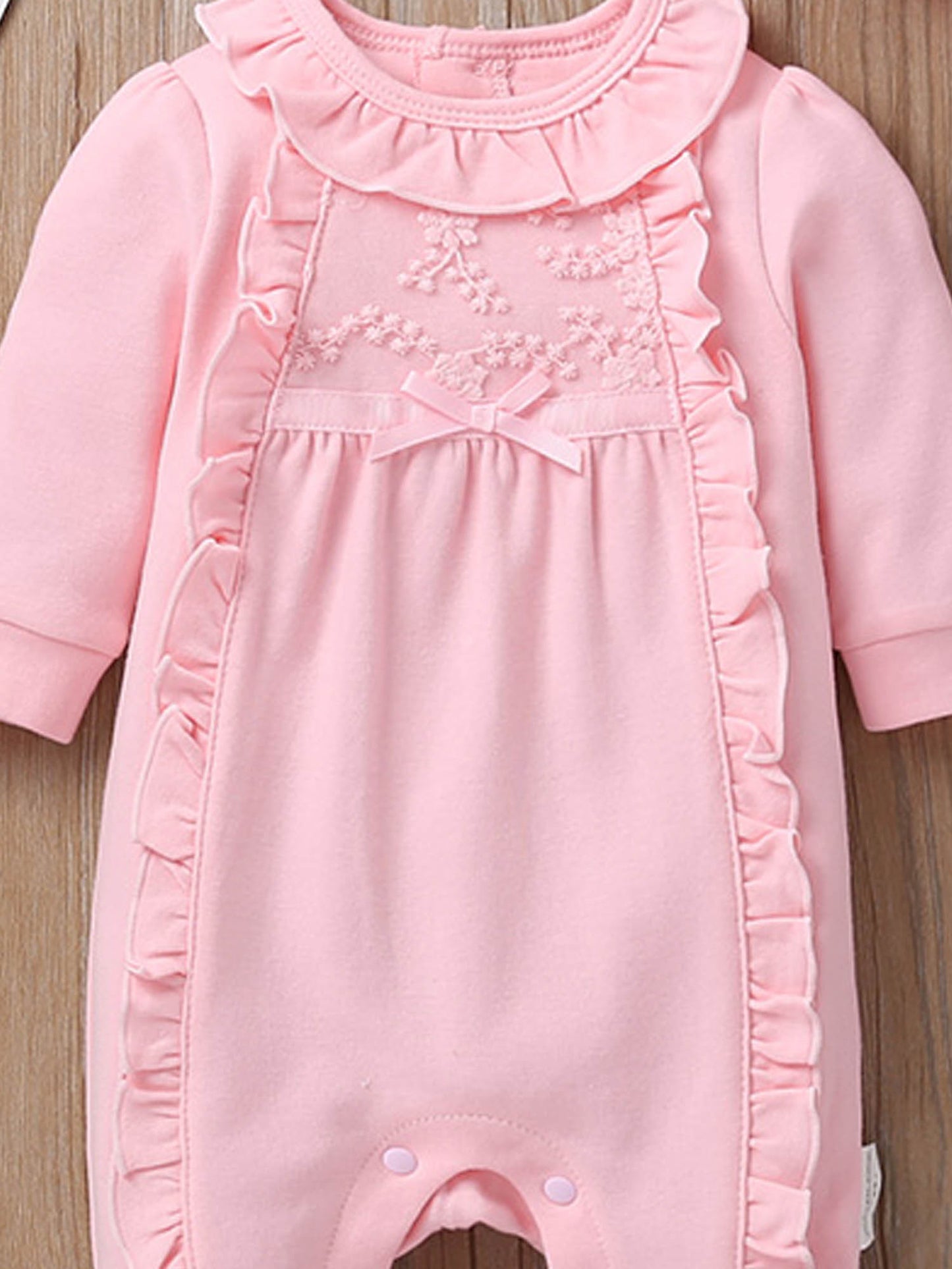 Newborn Baby Girl Fall Winter Romper Set With Hat Two Piece