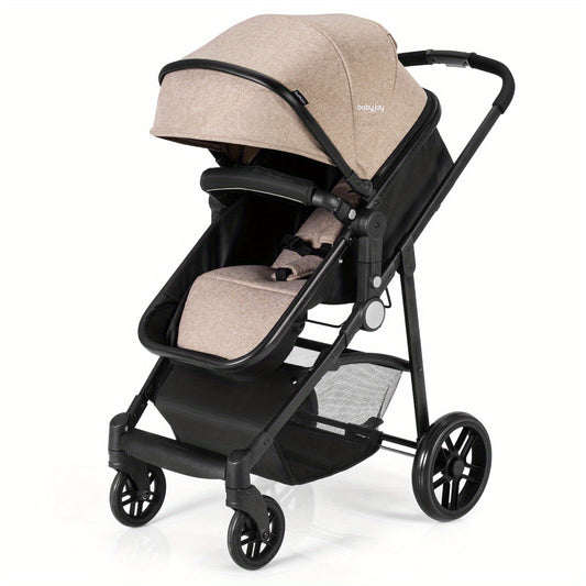 LIFEZEAL Foldable Stroller Kids Travel Buggy Pushchair Coffee