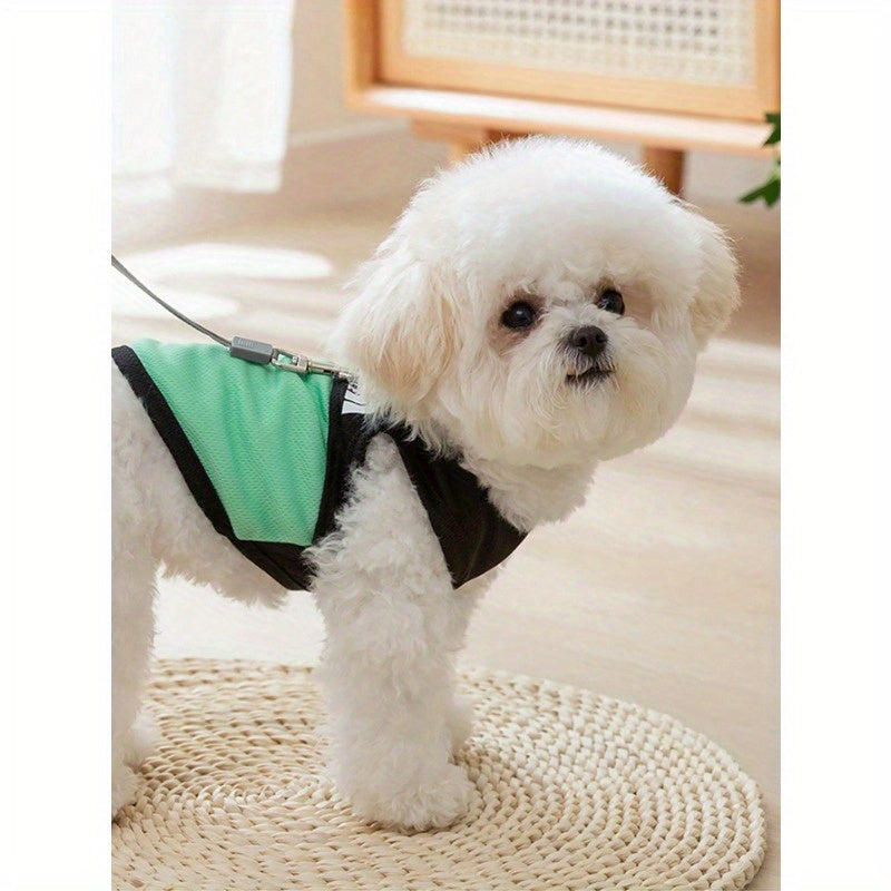 PetStyle Summer Pet Vest Set – Breathable Mesh for Small Cats and Dogs