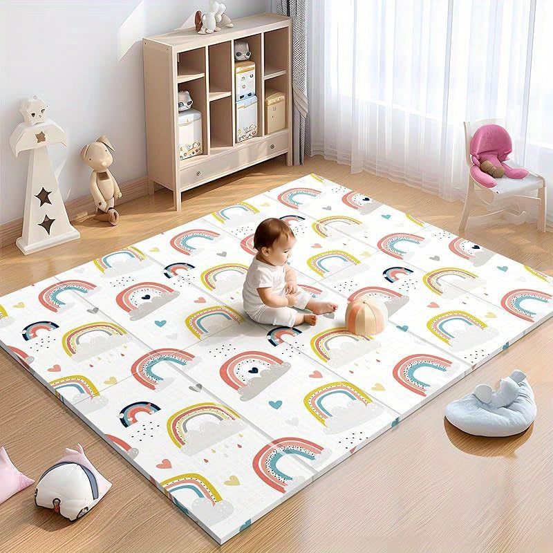 UANLAUO Reversible Baby Play Mat 71 X 59 Inches Foldable Anti Slip Crawling Mat