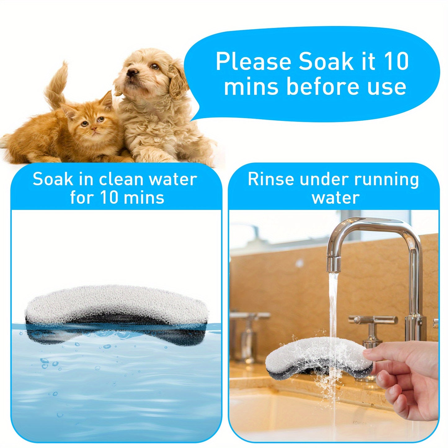 NPET 54oz Automatic Cat Fountain Ultra Silent Water Dispenser with LED Lights