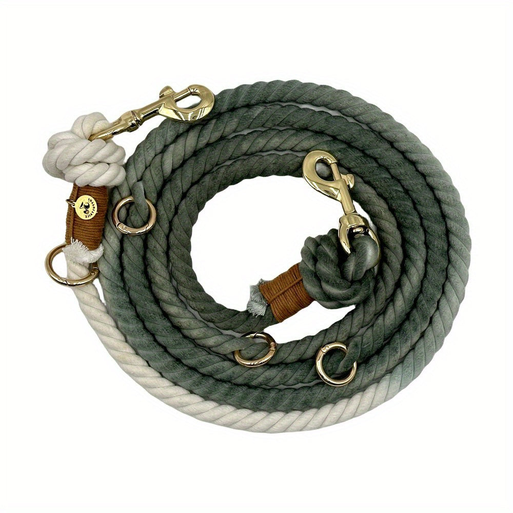 Colorful & Strong 8.55FT Dog Leash Combo | Includes Night Light & Poop Bag Holder for the Ultimate Walk Experience