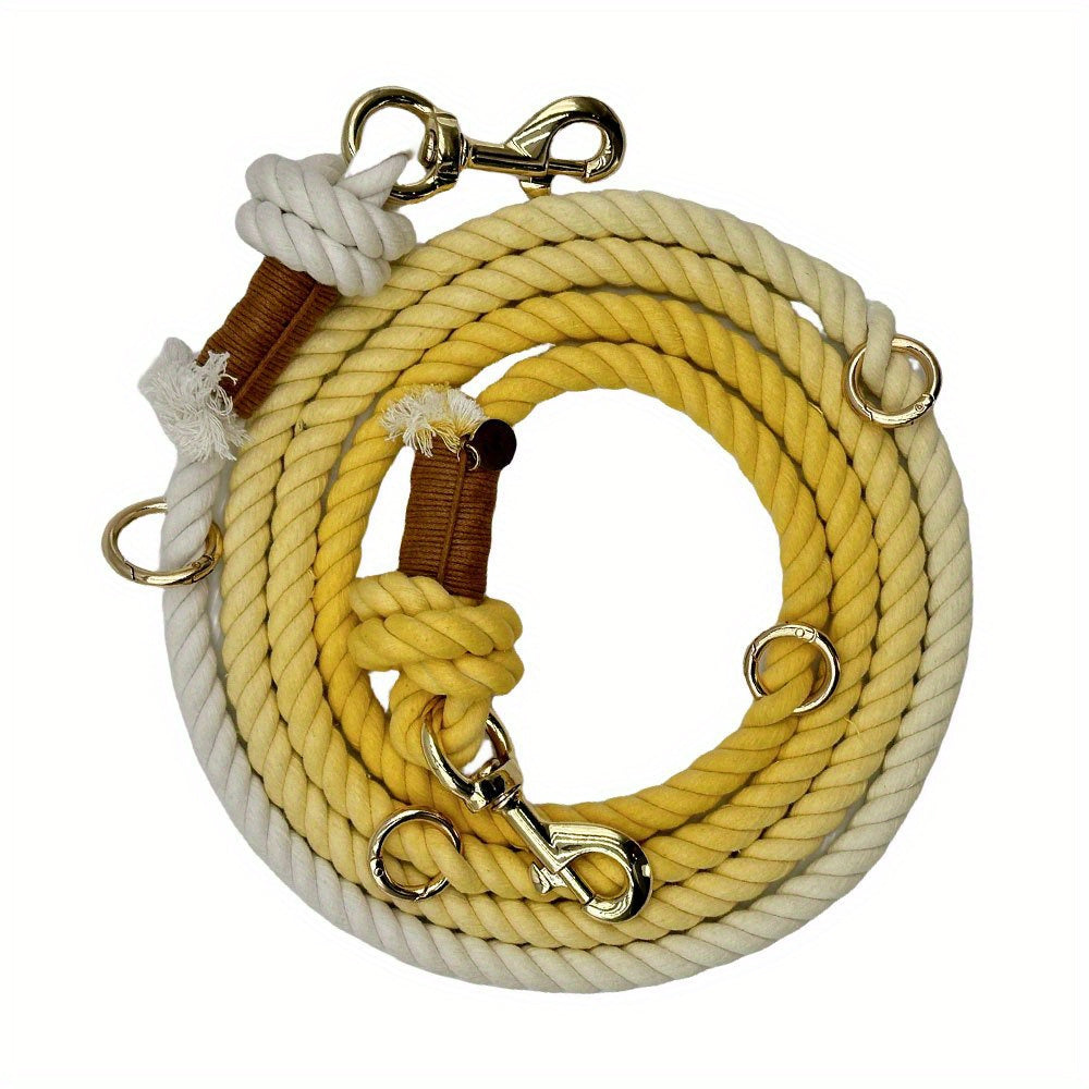 Colorful & Strong 8.55FT Dog Leash Combo | Includes Night Light & Poop Bag Holder for the Ultimate Walk Experience