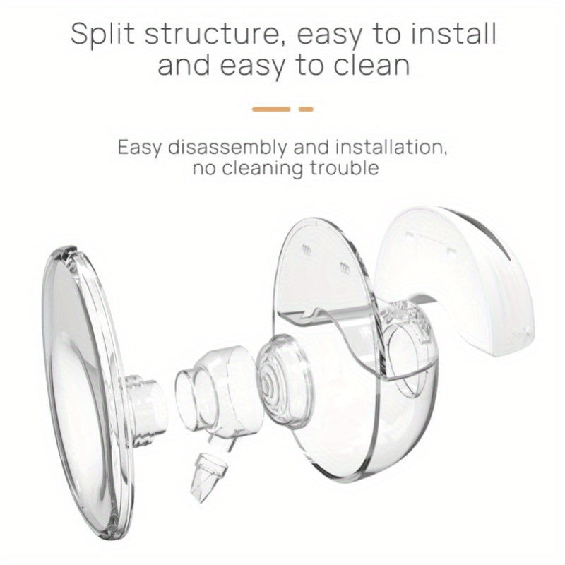 2pcs CHANG KUN Wearable Hand-Free Electric Breast Pump with LED Display and Rechargeable Battery