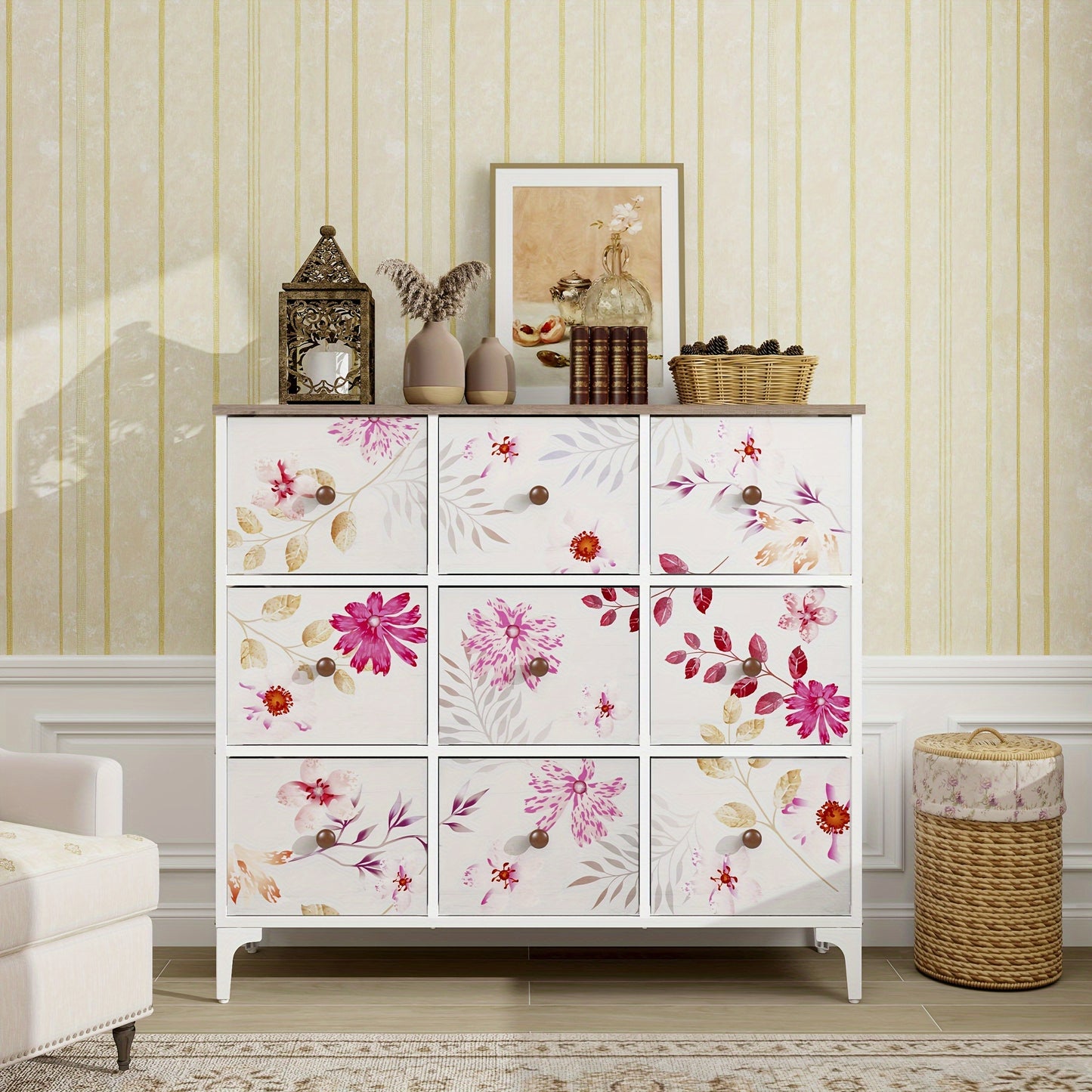 Modern 9 Drawer Dresser for Bedroom and Living Room Stylish Storage Solution