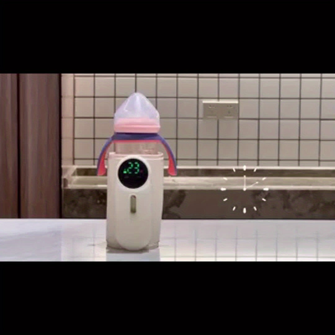 Fast Heating Portable Baby Bottle Heater For Travel With Milk Volume Monitor And Cordless Design