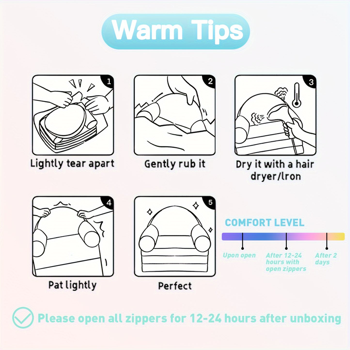 2 in 1 Convertible Velvet Youngsters Couch Soft Pink Cartoon Design Flip Open Chair