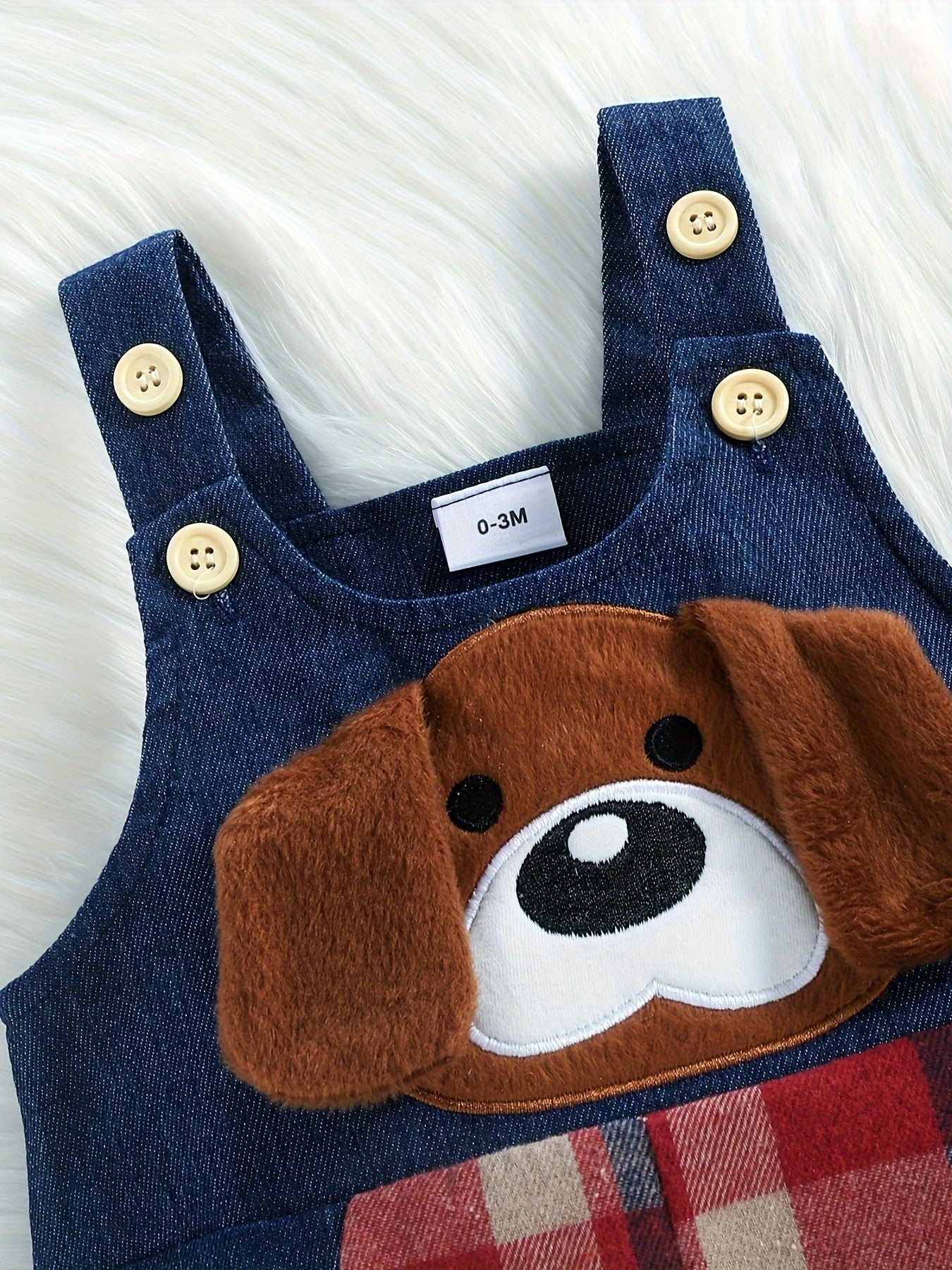 Baby Boy Clothes Infant Outfits Long Sleeve Plaid Bodysuit Romper + Jeans Overalls Jumpsuit Pants Sets 0-18 Months