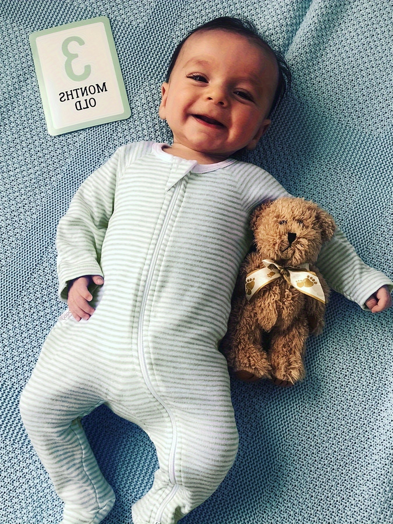 [Cute Cotton Rompers] 4pcs Cotton Youngsters Girls' Rompers | Cute Striped Crew Neck Onesies with Soft Skin-Friendly Foot Crawling Suit, 95% Cotton 5% Elastane Knit Fabric for Spring/Fall