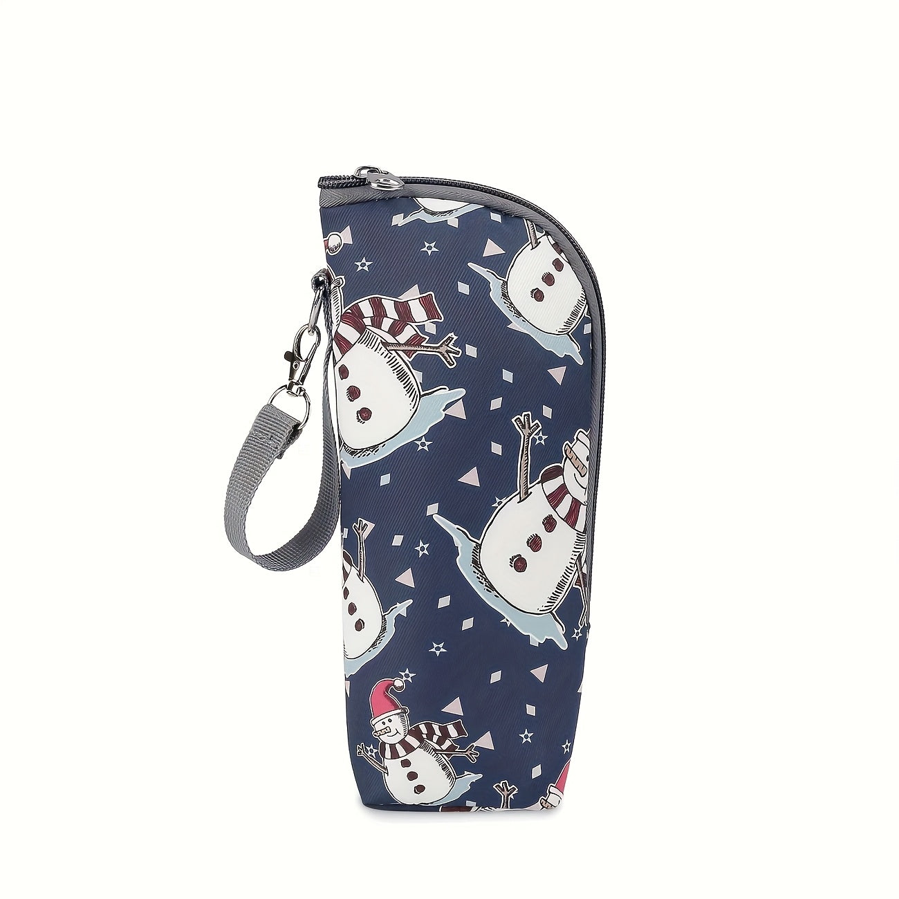 Cute Animal Print Insulated Bottle Bag - Portable, Durable Polyester Mommy Diaper Bag With Zipper Closure, Ideal For Travel And Daily Use, Travel Diaper Bag | Playful Design | Zippered Bag, Diaper Bag