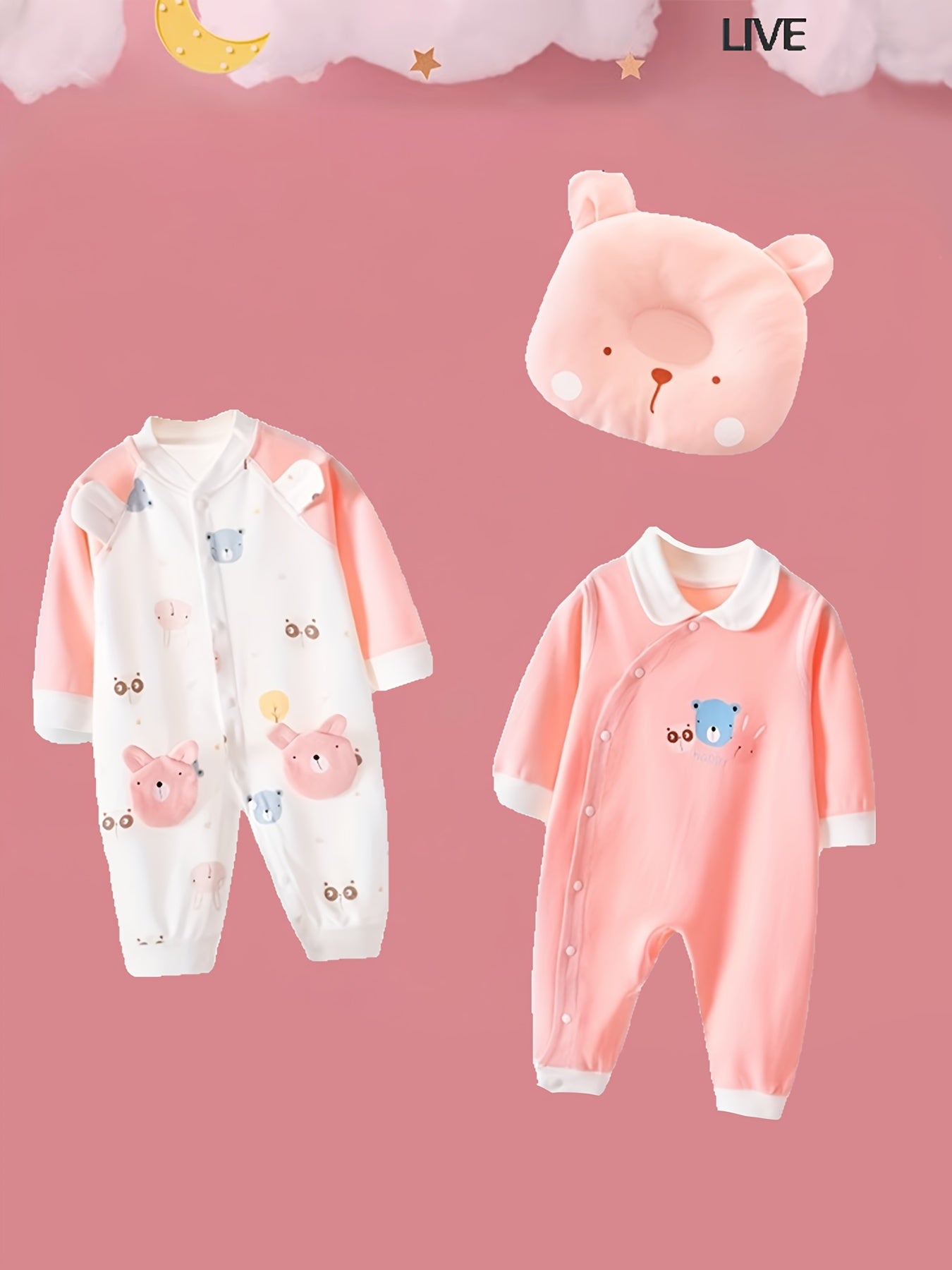 Newborn Baby Girl Clothes Set 0 3 Months 27 Pieces 5 Sets