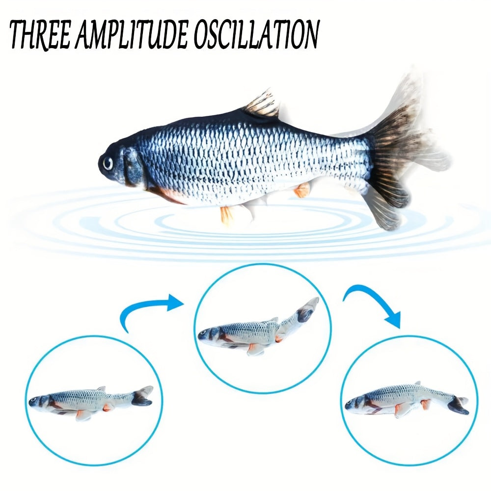 Interactive Floppy Fish Cat Toy Realistic Dancing Wiggle Gift for All Breeds