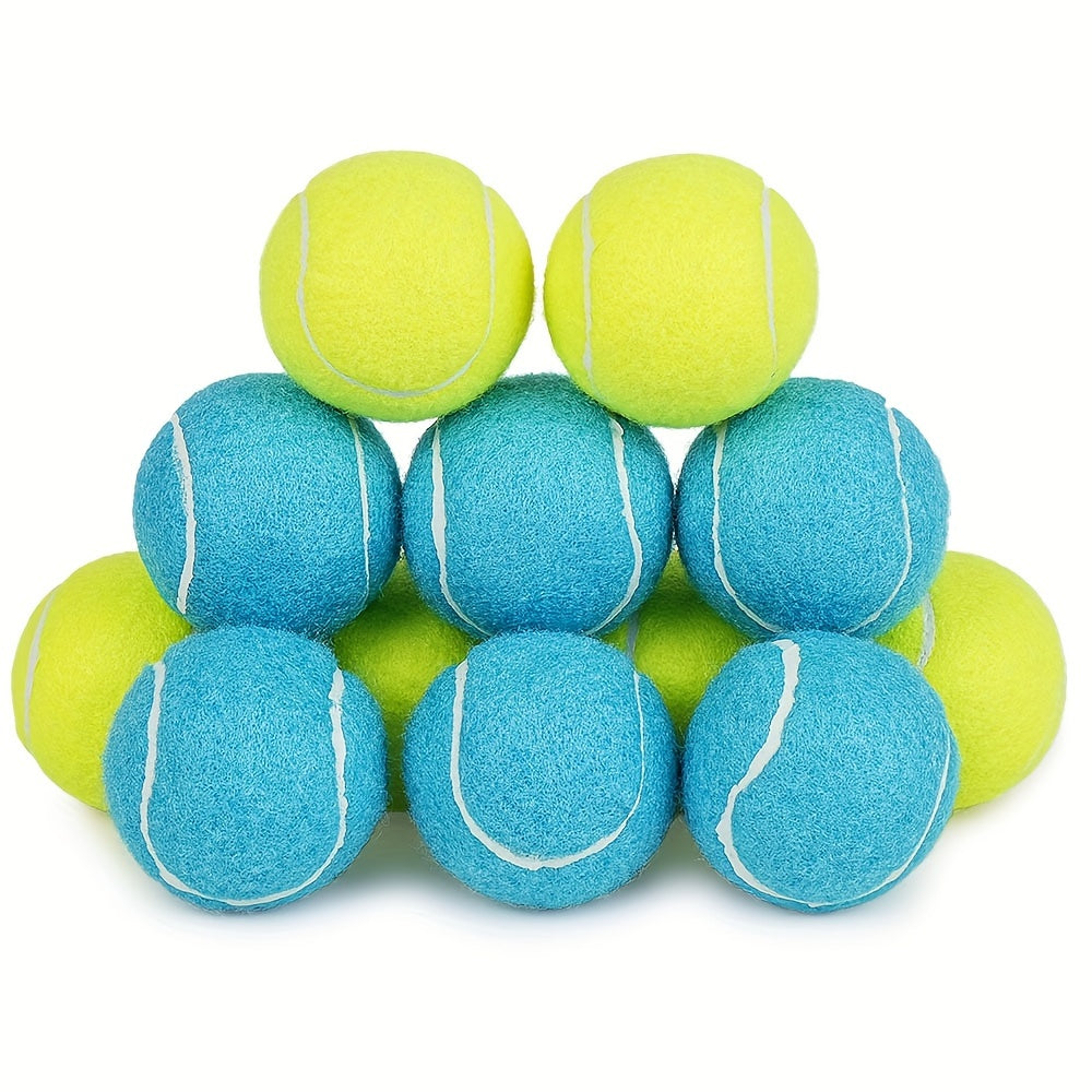 Squeaky Tennis Balls For Dogs 2.5 Inch 12 Pack Interactive Fetch Toy For Medium And Large Dogs