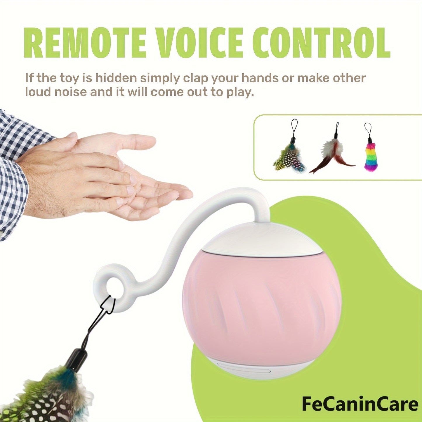 Interactive Motion Activated Electric Cat Toy Ball with RGB Lighting and Dual Speeds