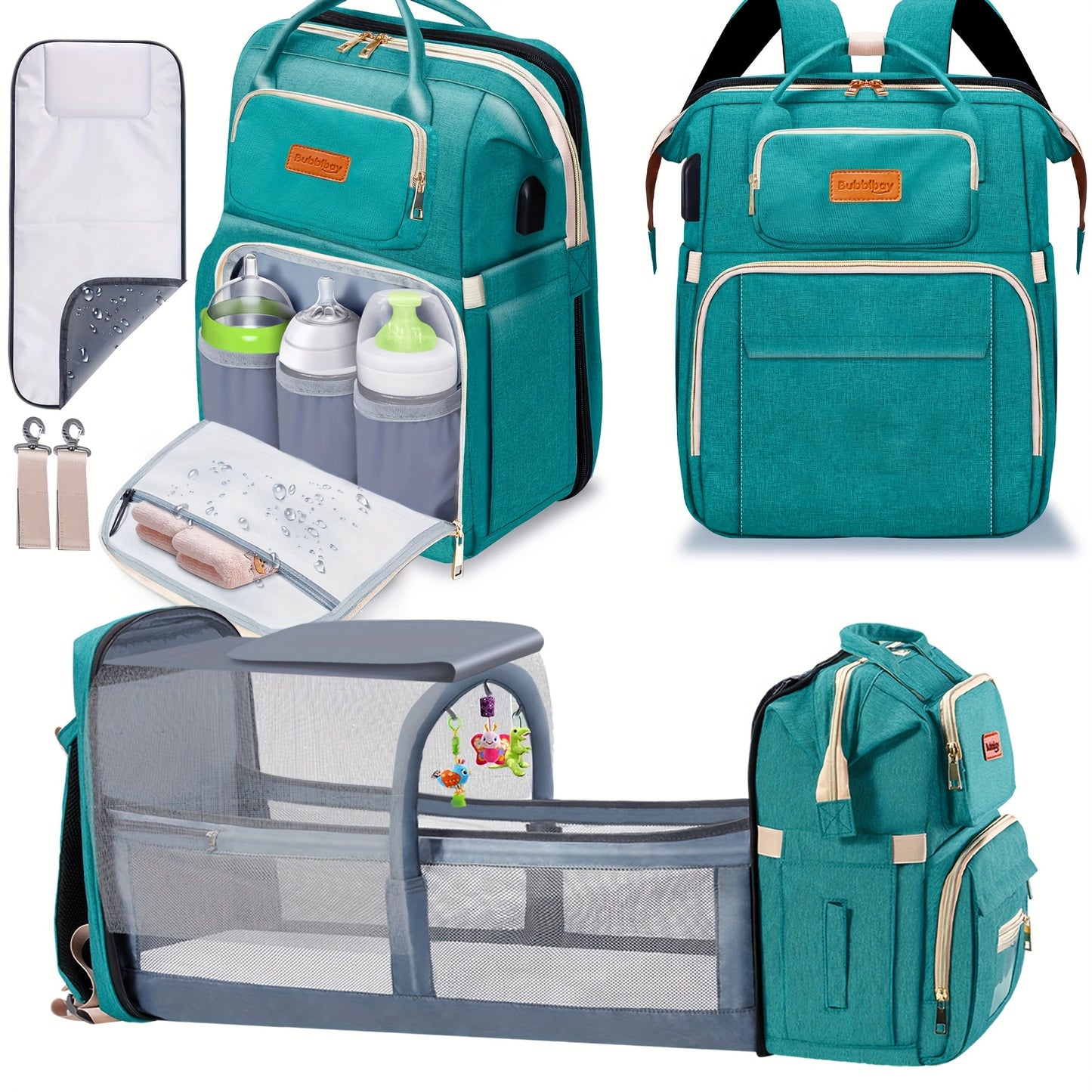 Diaper Bag Backpack with Changing Station - Multifunctional Baby Organizer for Travel