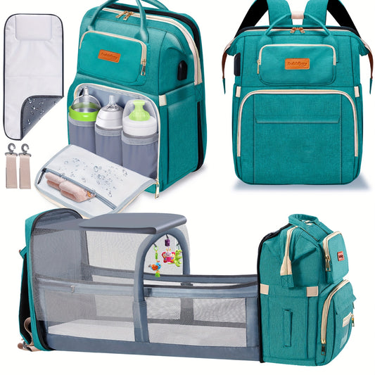 Diaper Bag Backpack with Changing Station - Multifunctional Baby Organizer for Travel