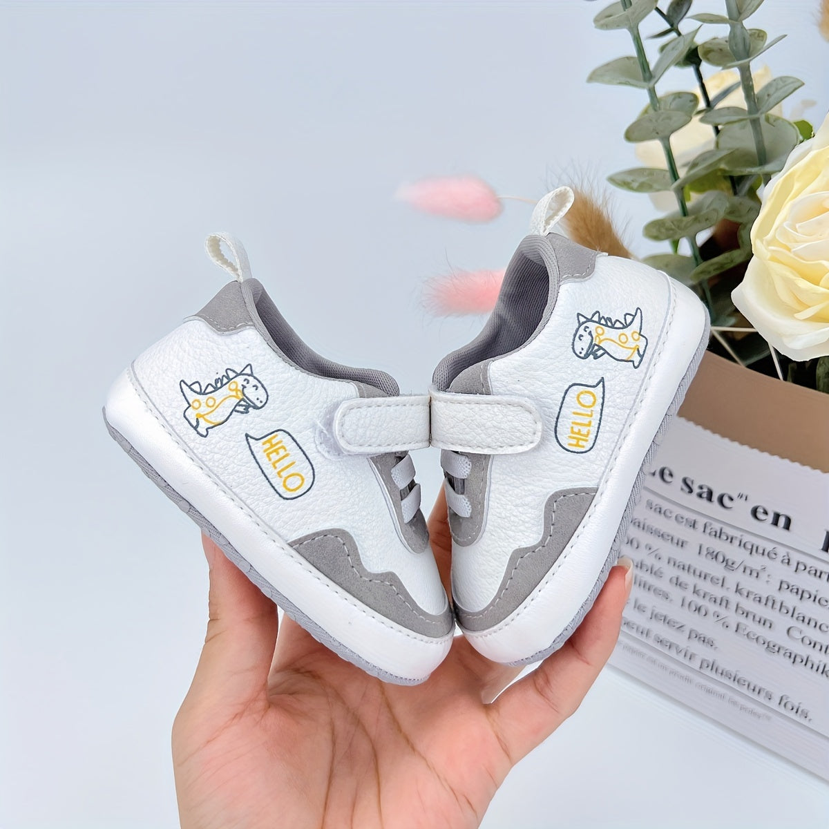 Adorable Cartoon-Themed Soft Sole Baby Boys Shoes for First Steps 0-12 Months