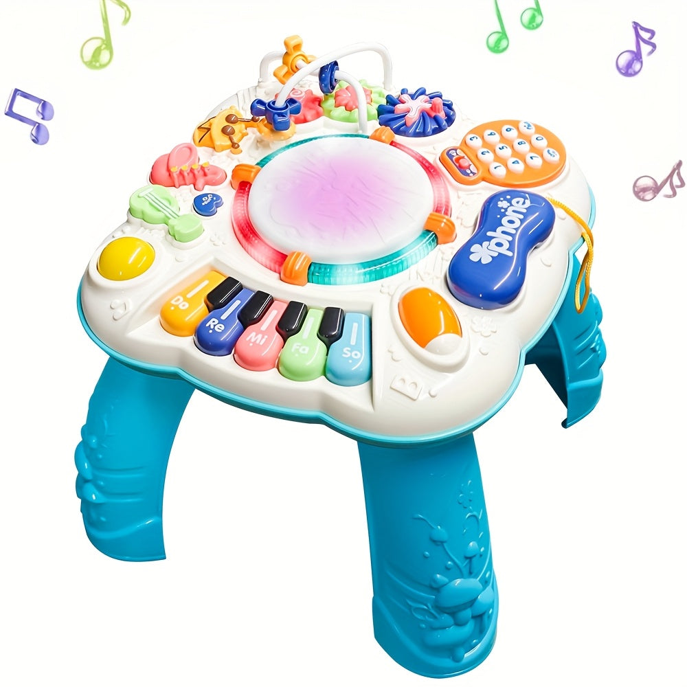 Educational Interactive Musical Play Table for Toddlers Boys and Girls Cognitive Development Activity Center