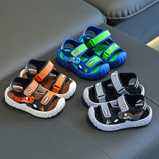 Boys and Girls Summer Beach Shoes with Soft PVC Sole Adjustable Lightweight Sandals