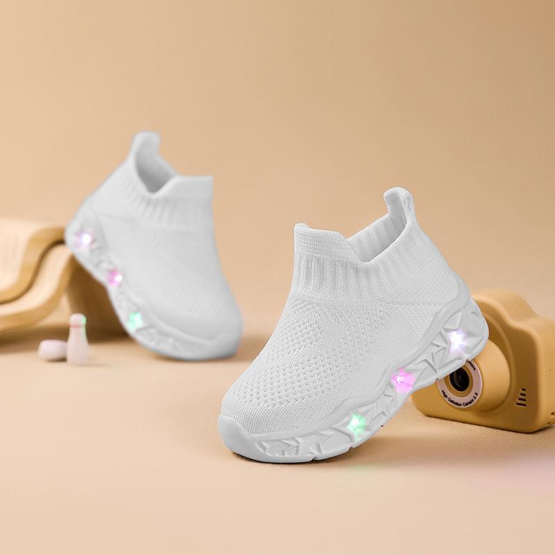 2026 Classic Light-Up Sneakers for Boys and Girls Lightweight Slip-On Streetwear Style