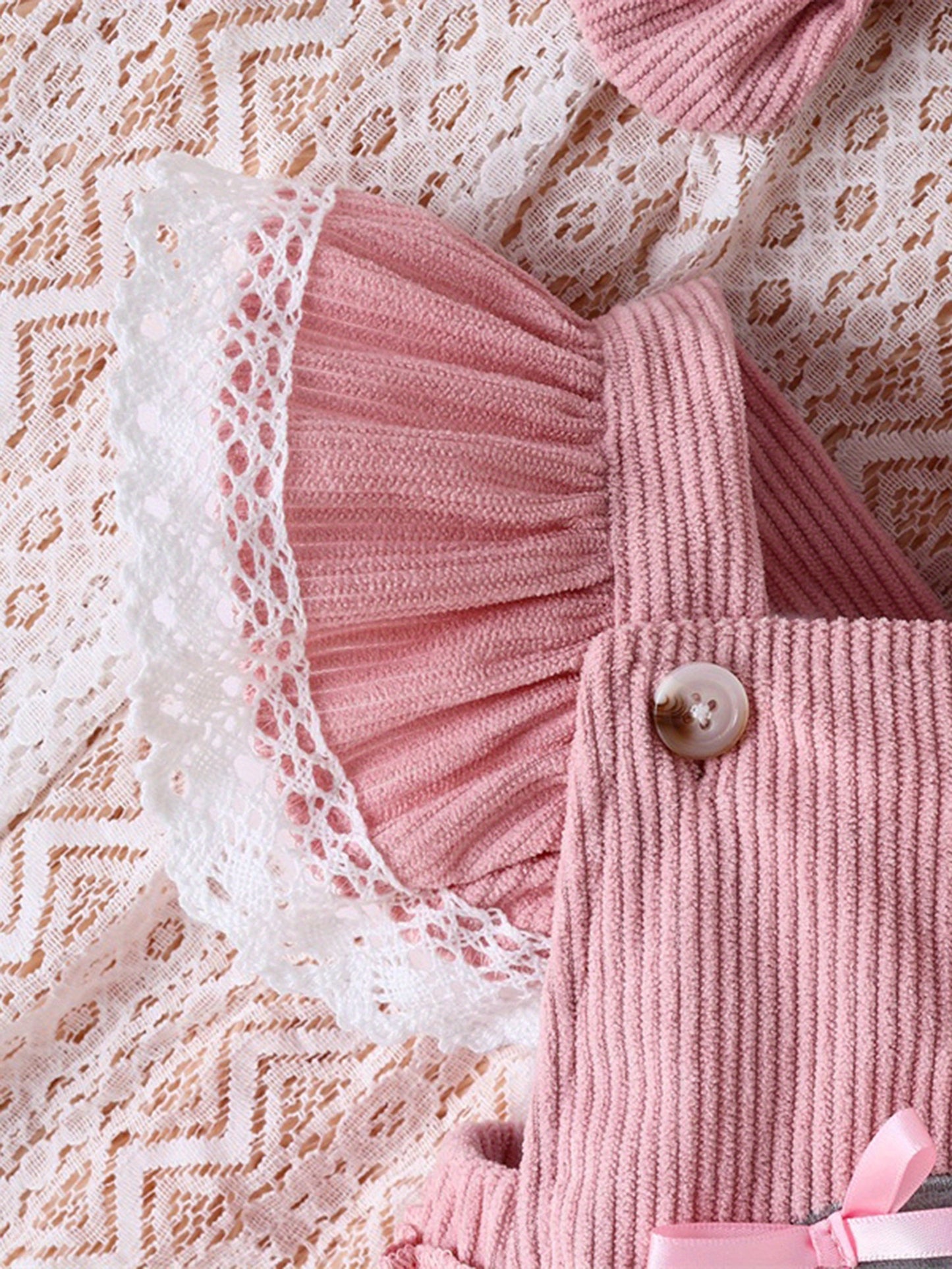 0.0-59.06ft Cute Girl Set, 2pcs Embroidered Elephant Love jumpsuit+Butterfly Bow Hairband Summer Clothing, for Outdoor