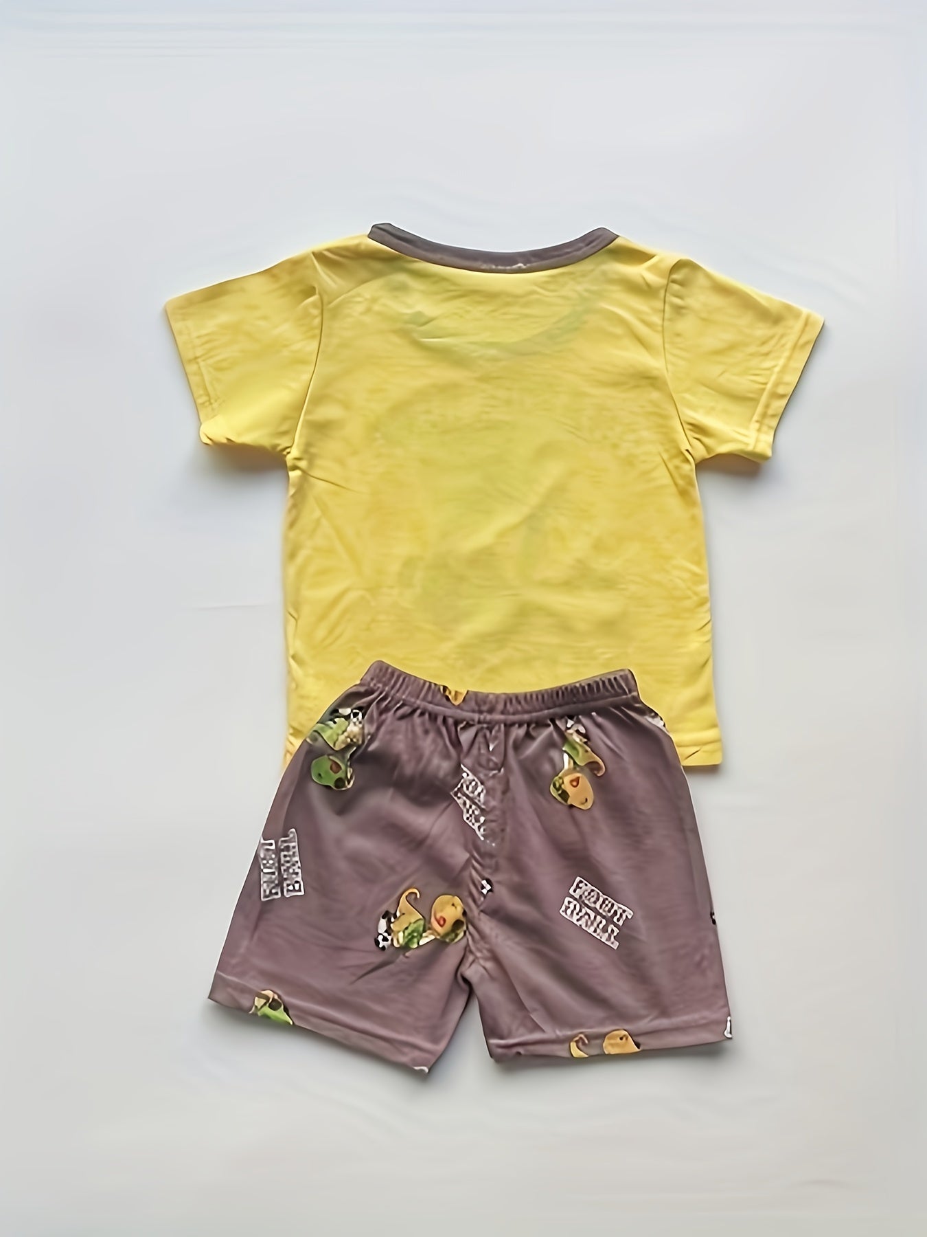 4sets Children's Dinosaur Series Casual Clothing Set For Boys Top Baby Comfortable Short Sleeved Shorts Set