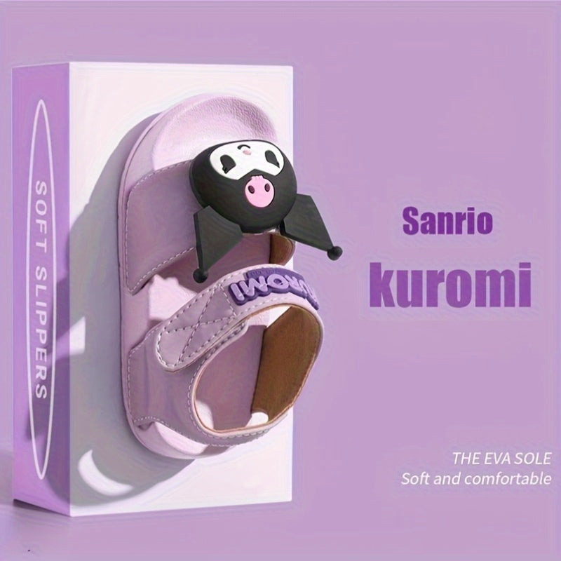 Sanrio Kids Lightweight EVA Sandals Cute Cartoon Beach Slippers for Girls and Toddlers