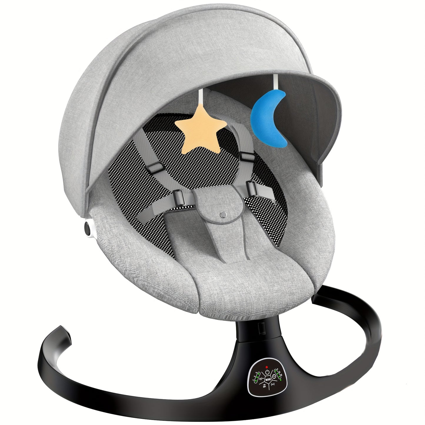 [5 Speeds Baby Rocking Chair] Adjustable 5 Speeds Baby Rocking Chair | with 10 Music, Easy to Clean, Portable Baby Swing, Baby Seat, Suitable for Indoor And Outdoor, Gift for Mother, Mother's Day Gifts - Loving Babies & Pets Shop