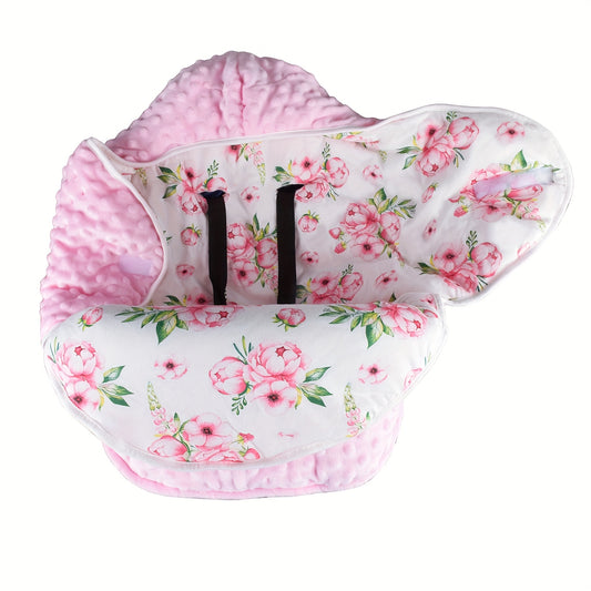 Spring and Winter Newborn Stroller Seat Cover, Thickened Cotton Cushion for Newborn Strollers, Baby Pushchair Pad, Multifunctional Infant Carrying Mat