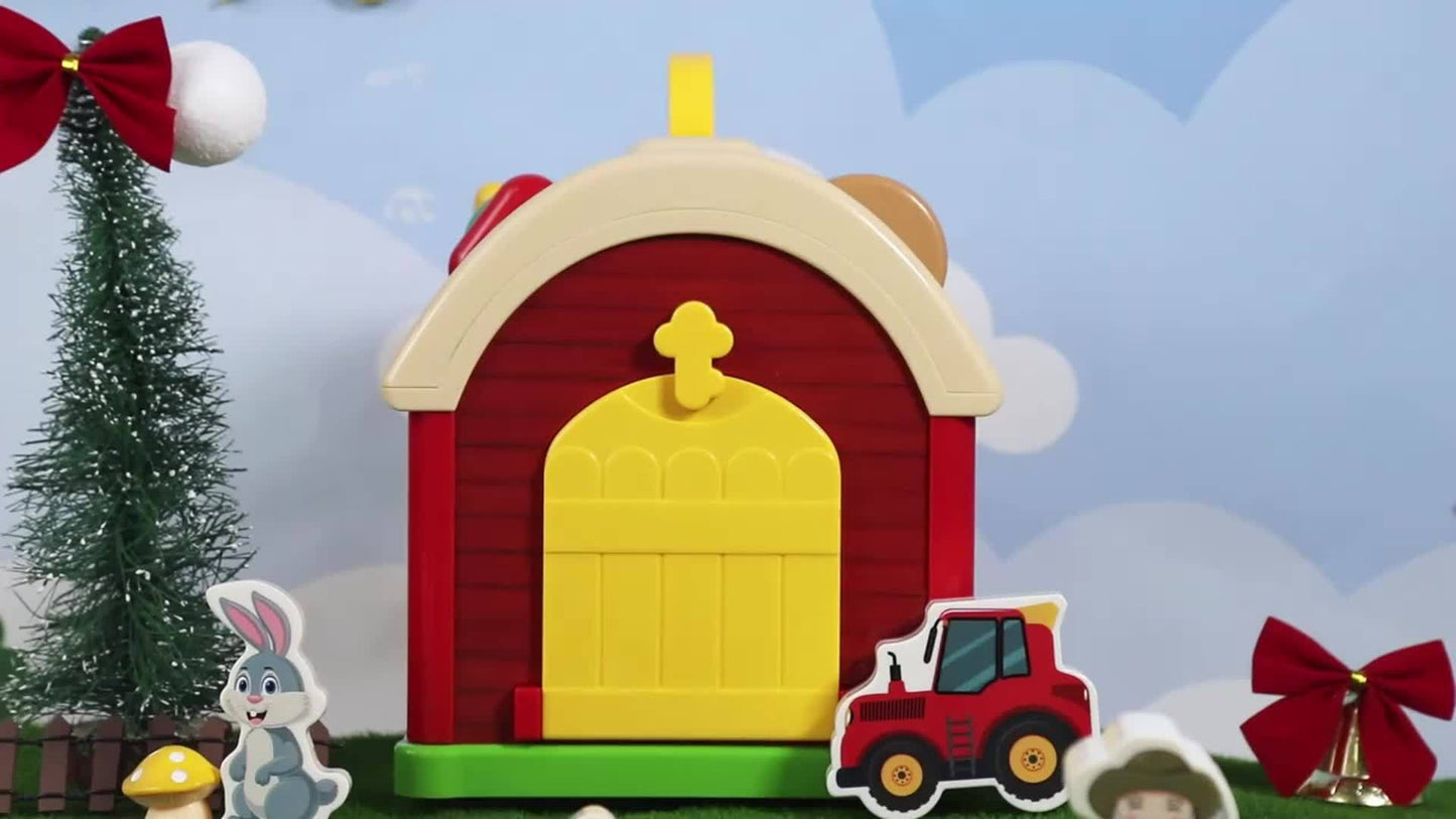 11 Pieces Farm Animal Sorting Stacking Toys for Preschool Learning Fun for Toddlers