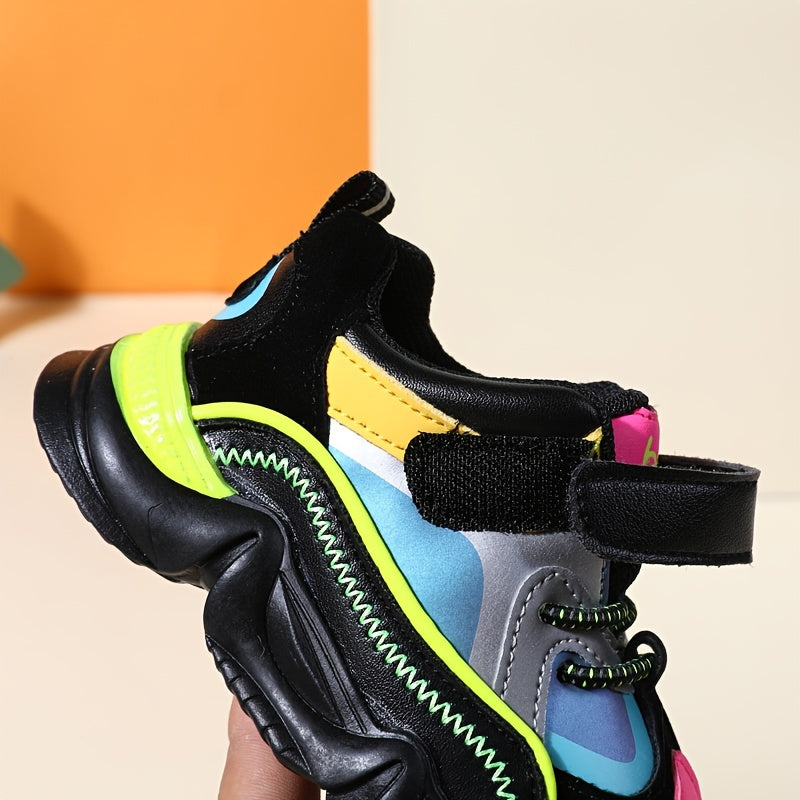 Stylish & Comfy Baby Boys' Low Top Sneakers - Lightweight Anti-Slip With Hook & Loop Fastener For Outdoor Activities!