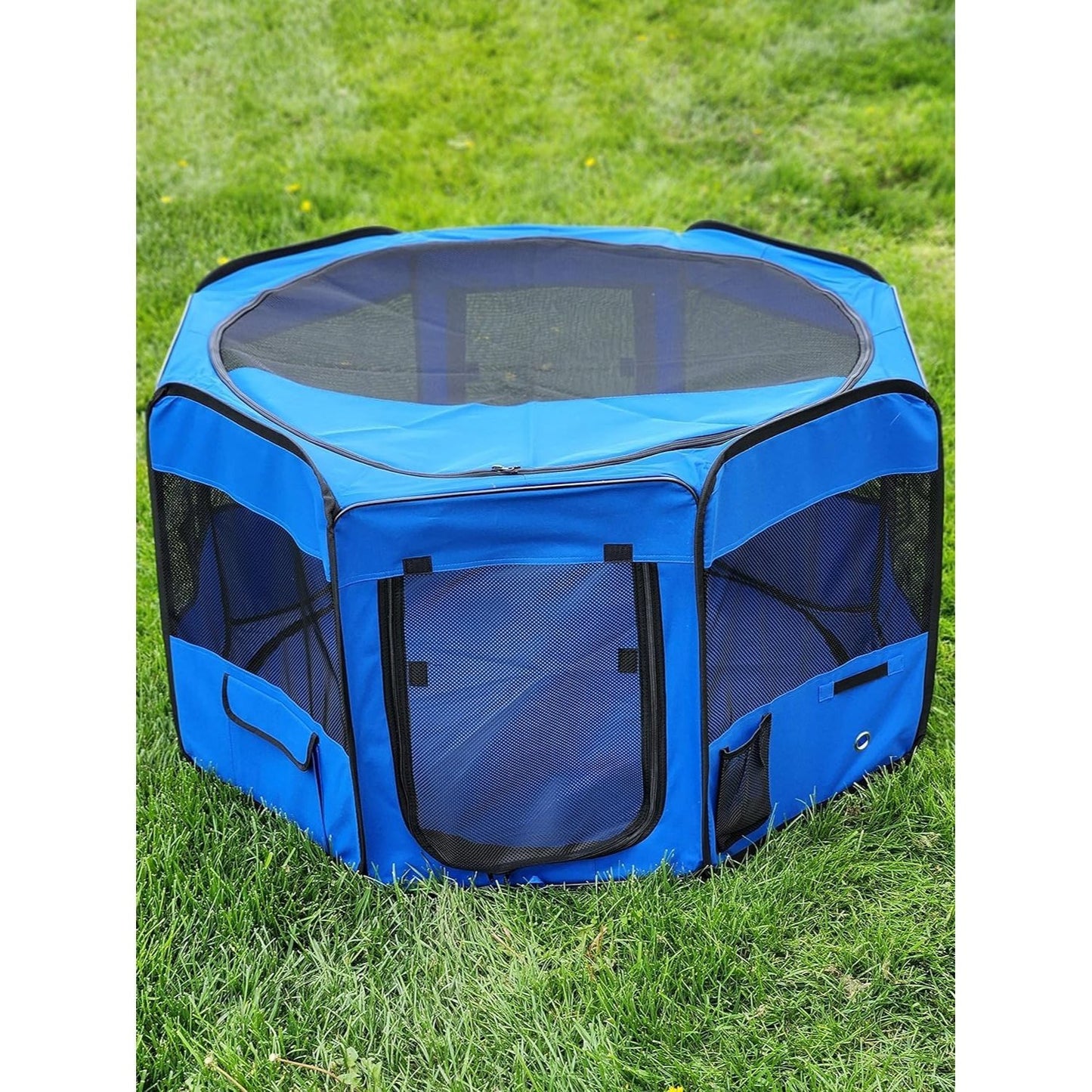 Portable Pet Playpen 45 Inch Large Puppy Kennel for Dogs and Cats Easy Storage Design