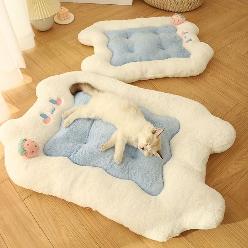 Cozy Cat Bed Nest Pillow Winter Warm Pet Pad for Cats and Small Dogs
