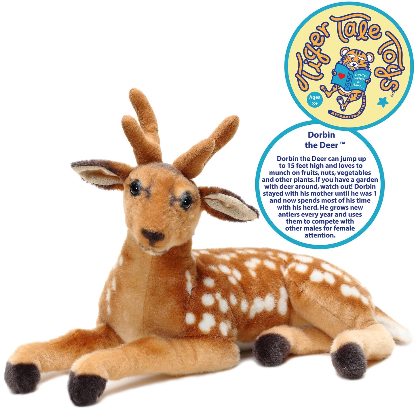 Dorbin The Deer 21 Inch Plush Stuffed Animal Soft Toy by Viahart for Kids