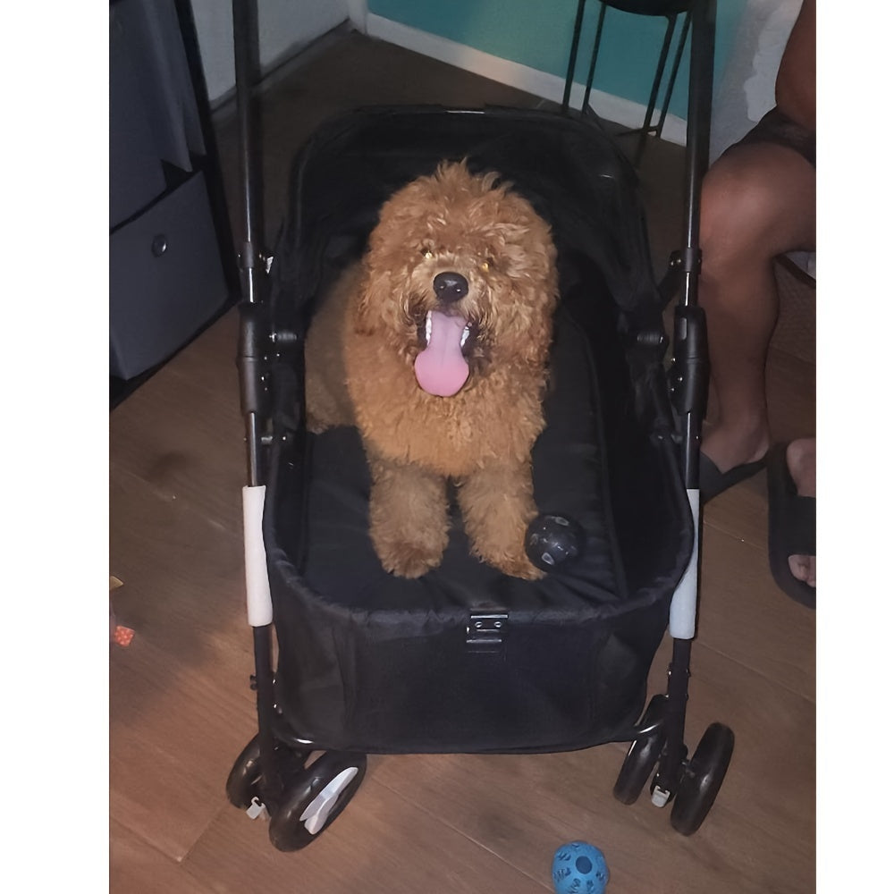 Suitable For Pets Up And Down From The Ground Lower Rectangular Pet Car, Cat And Dog Cart, Convenient Travel, Sleep At Ease Multi-functional Storage Car, Large Capacity, Black Gray Powder Coffee Blue Green Dark Green Optional